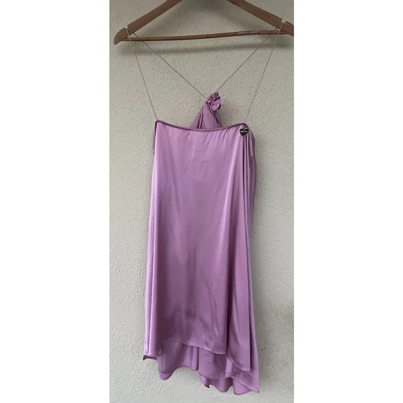 Acne Studios Women’s Size EU 40 US 8 Dumika Draped Satin Mini Dress Gala Party - Picture 8 of 11